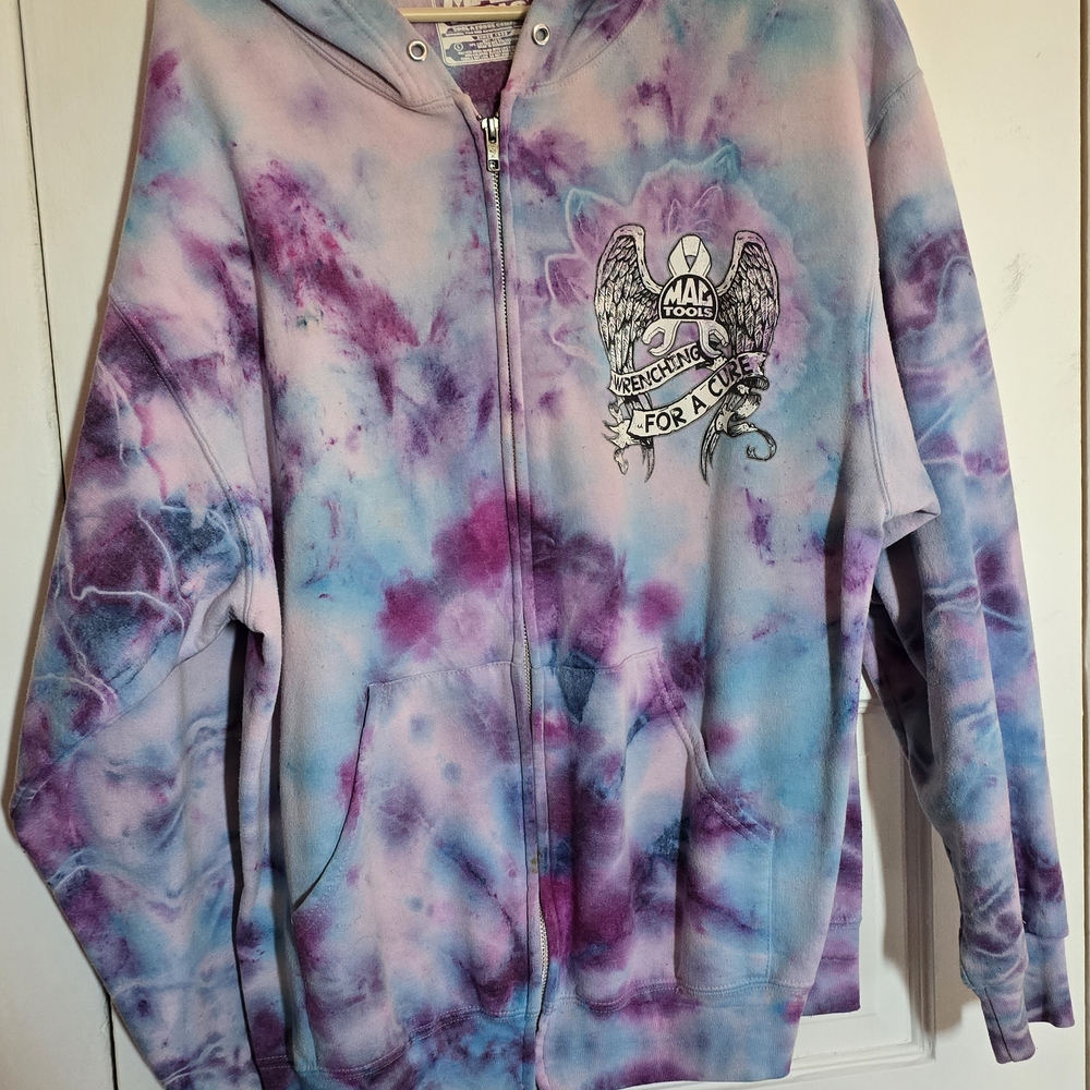 Tie-Dye Zip-Up Hoodie